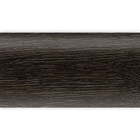 Напольный плинтус с центральной планкой IDEAL Классик 70 мм, 2.2 м, 303 венге темный К-П70п 303