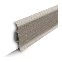 Напольный плинтус с центральной планкой IDEAL Классик 85 мм, 2.2 м, 251 ясень К-П85п 251 ЯСН