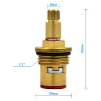 Керамическая кран-букса Juguni 1/2, 8x20 (90 градусов) 0402.108
