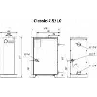 Напольный газовый котёл lemax Classic-10 ЦБ-00138173