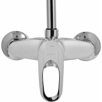 Душевая стойка с круглым тропическим душем WISENT W3552