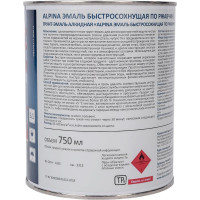 Эмаль по ржавчине ALPINA (быстросохнущая; RAL 7024; 0.75 л) 948104220