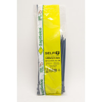 Стяжки SapiSelco синего цвета, 3.5x140 мм, полиамид 6.6, 100 шт. DET.11.2110R