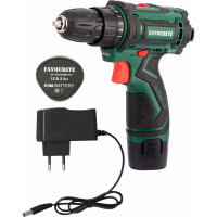 Акк. дрель-шуруповёрт FAVOURITE DC 1202 PROMO SET 12В, 2Ач, 22Нм Li-ion набор 101121202