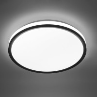 Светодиодный управляемый светильник FERON AL6240 Simple matte тарелка 80W 3000К-6500K черный 48073