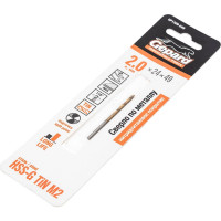 Сверло спиральное по металлу 2x24x49 мм, HSS TIN Gepard GP1320-049