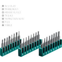 Отвертка для точных работ KRAFTOOL Precision-28 со сменными битами, 28 предметов 25677