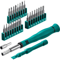 Отвертка для точных работ KRAFTOOL Precision-28 со сменными битами, 28 предметов 25677