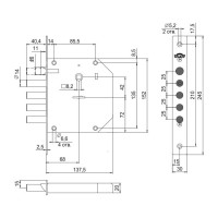 Врезной замок Эльбор Базальт 1.05.11