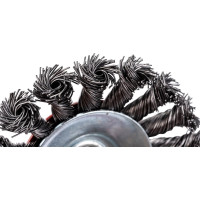 Щетка конусная 100 мм, М14, пучки витой проволоки для УШМ INTERTOOL BT-4100