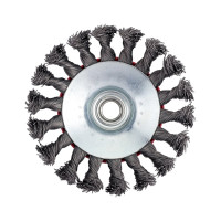 Щетка конусная 115 мм, М14, пучки витой проволоки для УШМ INTERTOOL BT-4115