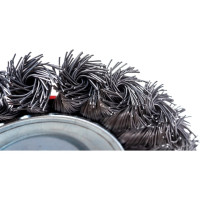 Щетка конусная 125 мм, М14, пучки витой проволоки для УШМ INTERTOOL BT-4125