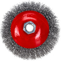 Щетка конусная 115 мм, М14, витая проволока для УШМ INTERTOOL BT-5115