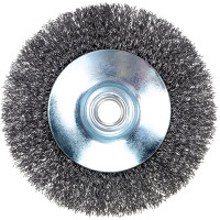 Щетка конусная 115 мм, М14, витая проволока для УШМ INTERTOOL BT-5115