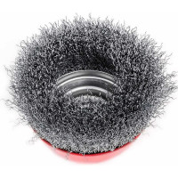 Щетка чашечная 100 мм, М14, витая проволока для УШМ INTERTOOL BT-1100