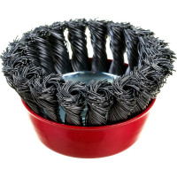 Щетка чашечная 75 мм, М14, пучки витой проволоки для УШМ INTERTOOL BT-2075