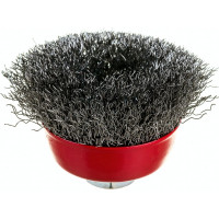 Щетка чашечная 65 мм, М14, витая проволока для УШМ INTERTOOL BT-1065