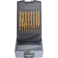 Набор сверл по металлу 1-10мм. HSS-G TIN RUKO 250214TRO