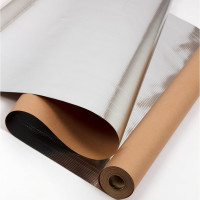 Фольга для бани, сауны Megaflex KF на крафт бумаге, 1х20 м, 20 кв. м FOIKF.100.20