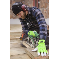 Защитные утепленные кожаные перчатки на флисовой полуподкладке TEGERA размер 10 290-10