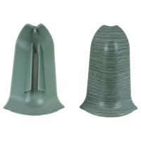 Наружный угол для плинтуса IDEAL Классик 55 мм, 027 зеленый К-П55-Нк-Ф2 027 ЗЕЛ