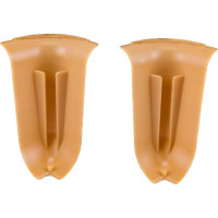 Наружный угол для плинтуса IDEAL Классик 55 мм, 206 дуб коньячный К-П55-Нк-Ф2 206 дуб КНЧ