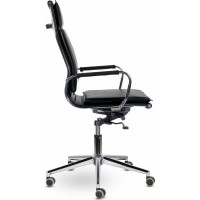 Офисное кресло BRABIX PREMIUM "Kayman EX-532", экокожа, хром, черное, 532543