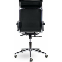 Офисное кресло BRABIX PREMIUM "Kayman EX-532", экокожа, хром, черное, 532543