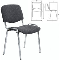 Стул Staff Iso Lite хром, ткань серая (С-71) CF-008 532566