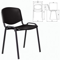 Стул Staff Iso Plast черный каркас, пластик черный CF-009 532569