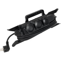 Удлинитель на каучуковой рамке Gigant Professional PEC-022 с/з КГ 3х2,5 4000Вт 3 розетки 10м 80052