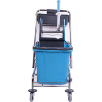 Уборочная тележка BRABIX 2 съемных ведра по 25 л, механический отжим, корзина Турция 607903