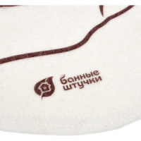 Войлочный коврик для бани и сауны Банные штучки Ладони 43x30 см 41998