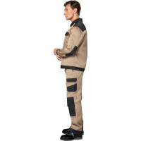 Костюм Эксперт Спецодежда Умелец 1, бежевый/черный, р. 52-54, рост 182-188 6446000040136