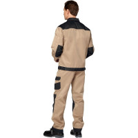 Костюм Эксперт Спецодежда Умелец 1, бежевый/черный, р. 52-54, рост 182-188 6446000040136