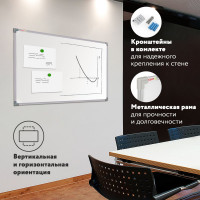Магнитно-маркерная доска Staff 60x90 см, металлическая рамка, ECO 238137