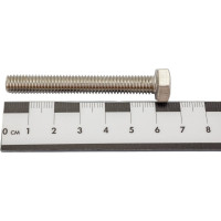 Болт с шестигранной головкой ВИРТУОЗ 8x60 мм, DIN 933, нержавеющая сталь А2, 2 шт. 35961