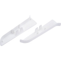 Торцевые заглушки для плинтуса IDEAL Классик 85 мм, 001 белый К-П85-Тп-Ф1 001 БЕЛ