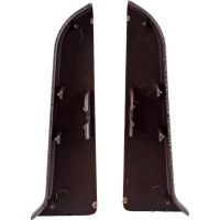 Торцевые заглушки для плинтуса IDEAL Классик 70 мм, 303 Венге темный К-П70-Тп-Ф1 303 ВНГ ТЕМ