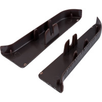 Торцевые заглушки для плинтуса IDEAL Классик 70 мм, 303 Венге темный К-П70-Тп-Ф1 303 ВНГ ТЕМ