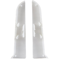 Торцевые заглушки для плинтуса IDEAL Классик 85 мм, 252 ясень белый К-П85-Тп-Ф1 252 ЯСН БЕЛ