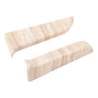 Торцевые заглушки для плинтуса IDEAL Классик 70 мм, 262 клен вермонт К-П70-Тп-Ф1 262 КЛН ВРМ