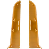 Торцевые заглушки для плинтуса IDEAL Классик 85 мм, 206 дуб коньячный К-П85-Тп-Ф1 206 дуб КНЧ