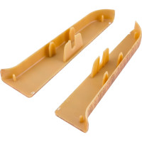 Торцевые заглушки для плинтуса IDEAL Классик 85 мм, 206 дуб коньячный К-П85-Тп-Ф1 206 дуб КНЧ