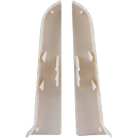 Торцевые заглушки для плинтуса IDEAL Классик 85 мм, 251 ясень К-П85-Тп-Ф1 251 ЯСН