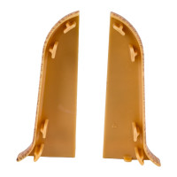 Торцевые заглушки для плинтуса IDEAL Классик 55 мм, 206 дуб коньячный К-П55-Тп-Ф1 206 дуб КНЧ