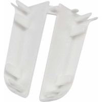 Торцевые заглушки для плинтуса IDEAL Классик 55 мм, 001 белый К-П55-Тп-Ф1 001 БЕЛ