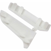 Торцевые заглушки для плинтуса IDEAL Классик 55 мм, 001 белый К-П55-Тп-Ф1 001 БЕЛ