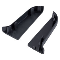 Торцевые заглушки для плинтуса IDEAL Классик 55 мм, 007 черный К-П55-Тп-Ф1 007 ЧЕР