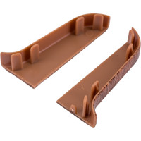 Торцевые заглушки для плинтуса IDEAL Классик 55 мм, 293 орех темный К-П55-Тп-Ф1 293 ОРХ ТЕМ